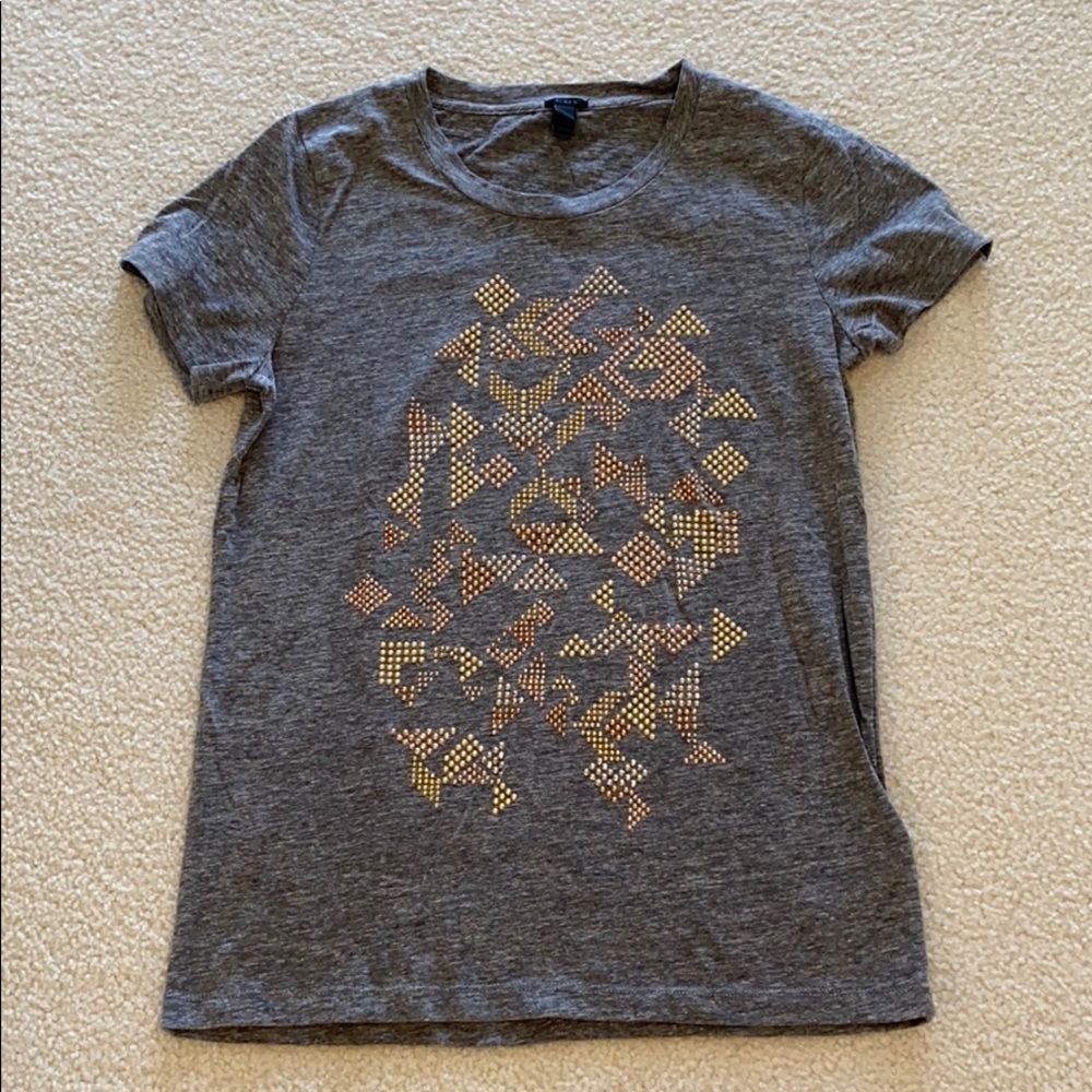 J Crew Jeweled T Shirt